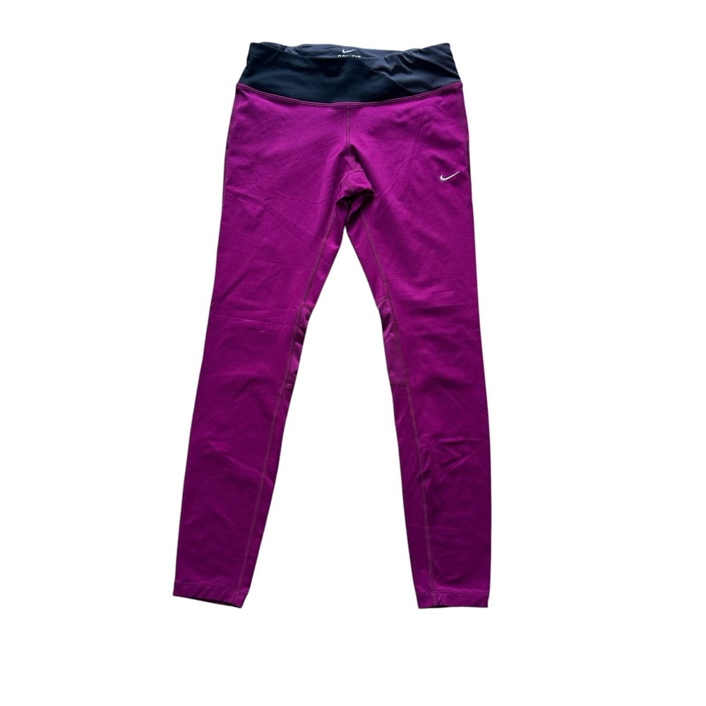 Nike Dri-Fit ‎ Leggings Womens Small Running Back Zipper Pocket